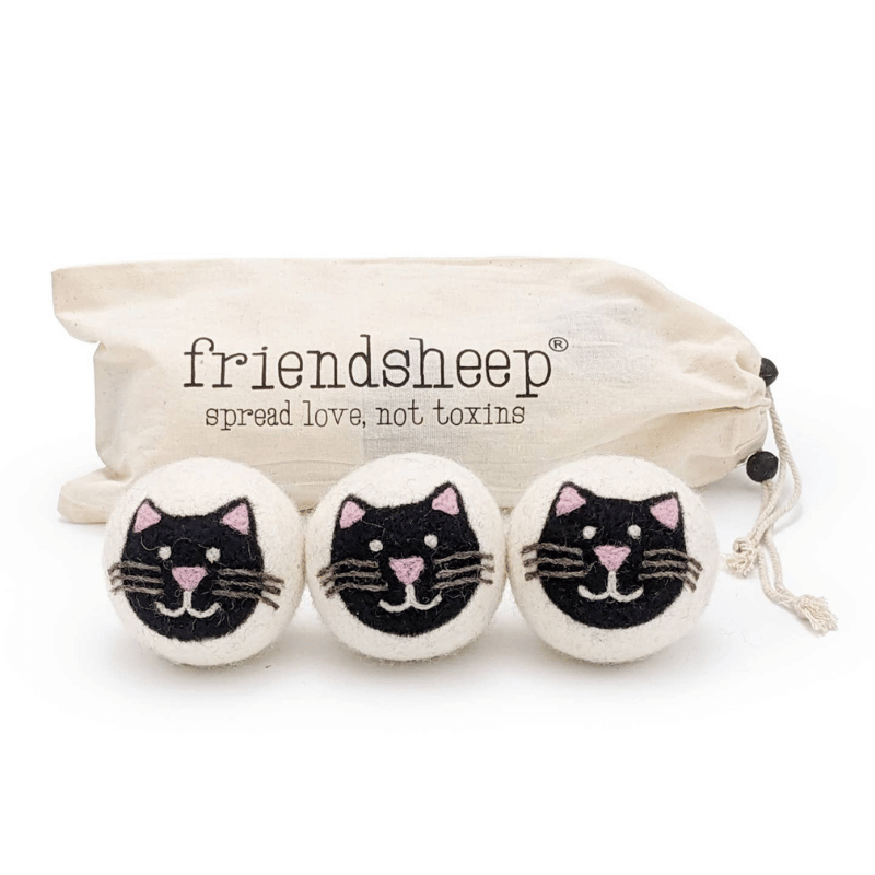 Black Cats Eco Wool Dryer Balls