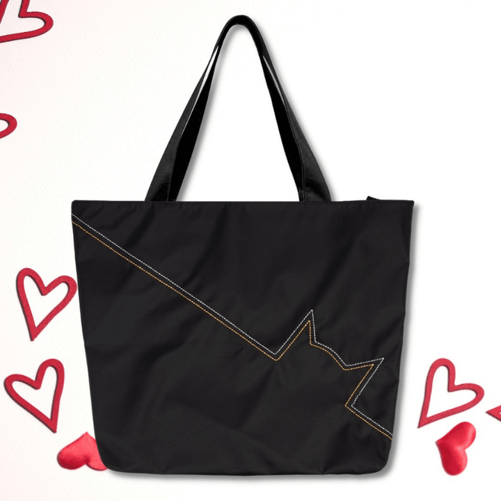 Cat Stitch Shoulder Tote