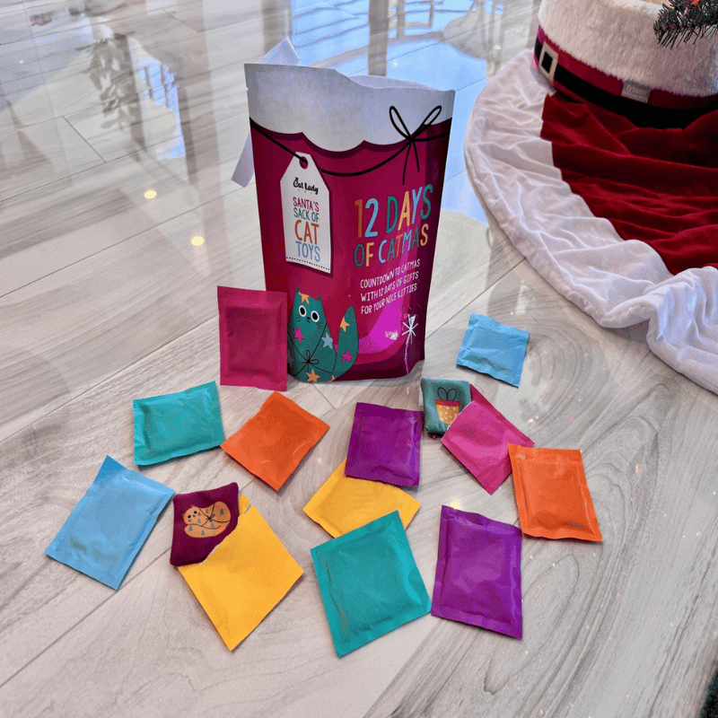 Santa’s Sack of Cat Toys (12 Toys)