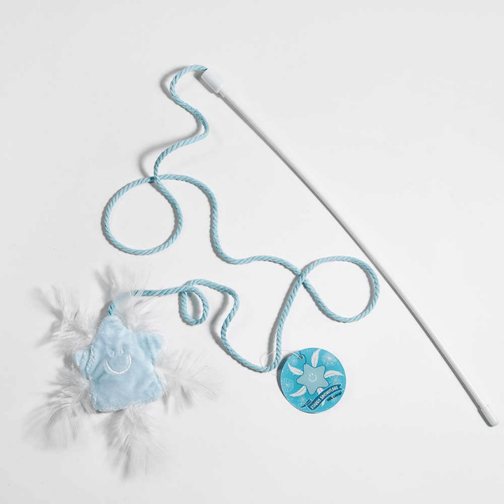 Starry Snowflake Catnip Wand Toy