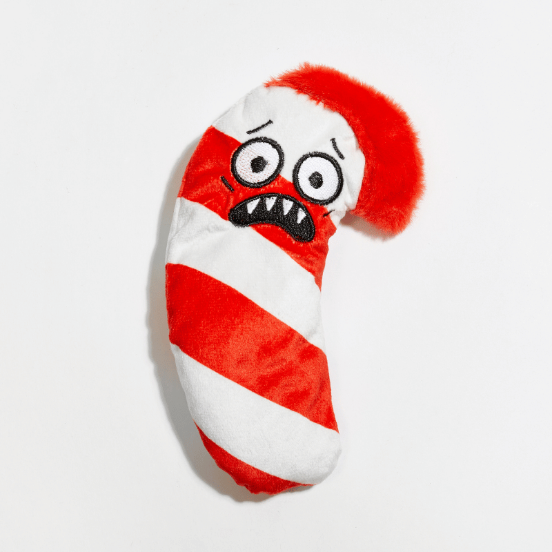 Chaotic Candy Cane Catnip Toy