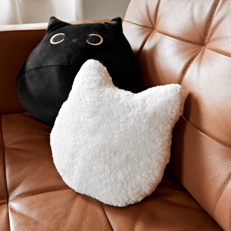 Cuddly Cat Throw Pillow