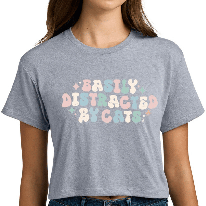 Easily Distracted By Cats Woman's Crop Top