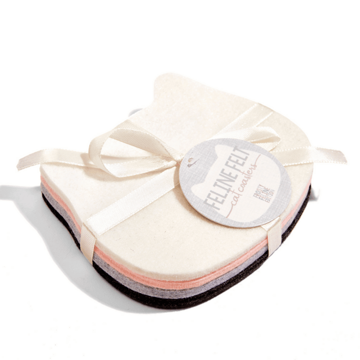 Feline Felt Coasters