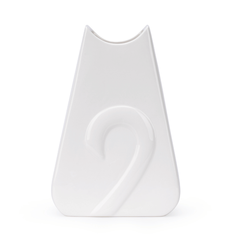 Flat Cat Vase