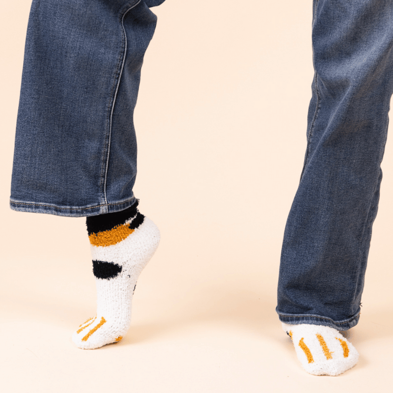 Fuzzy Cat Socks 3-Pack