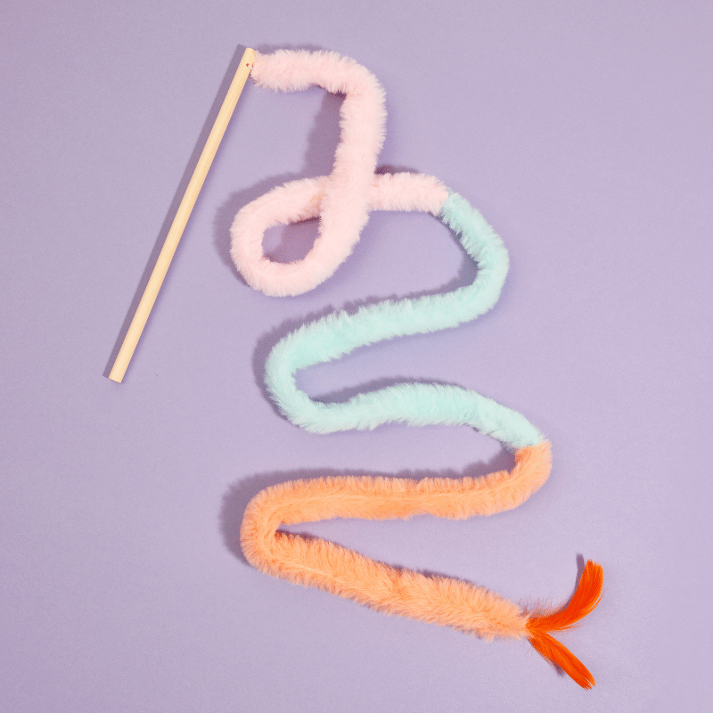 Glamour Puss Feather Boa Wand Toy