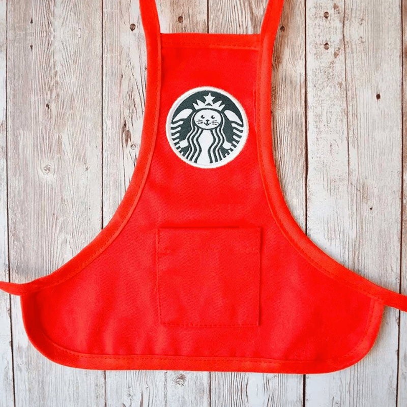 Holiday Meowbucks Cat Apron