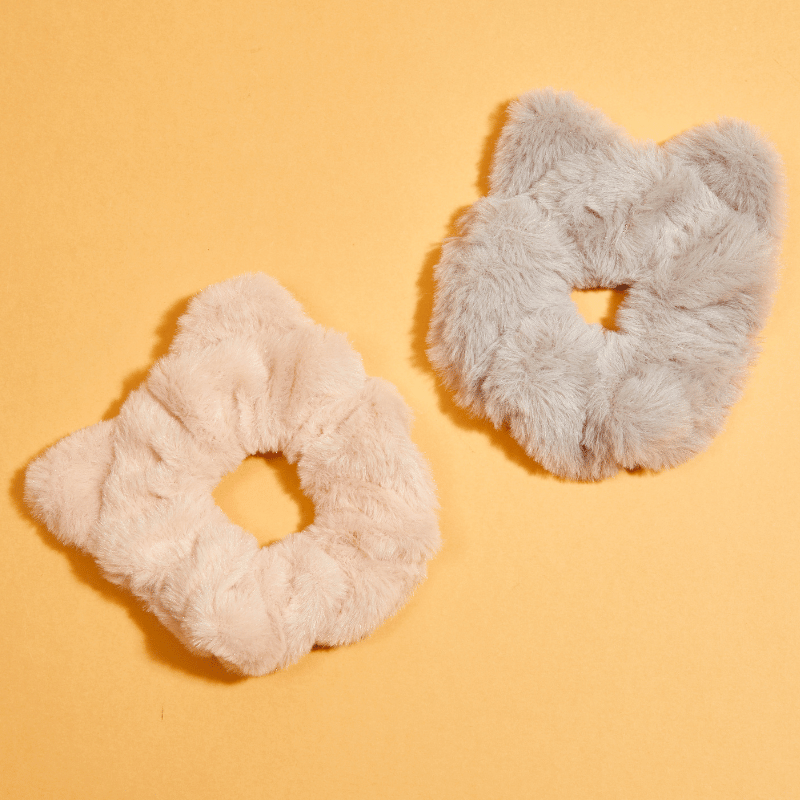 Kitten-Soft Cat Scrunchies