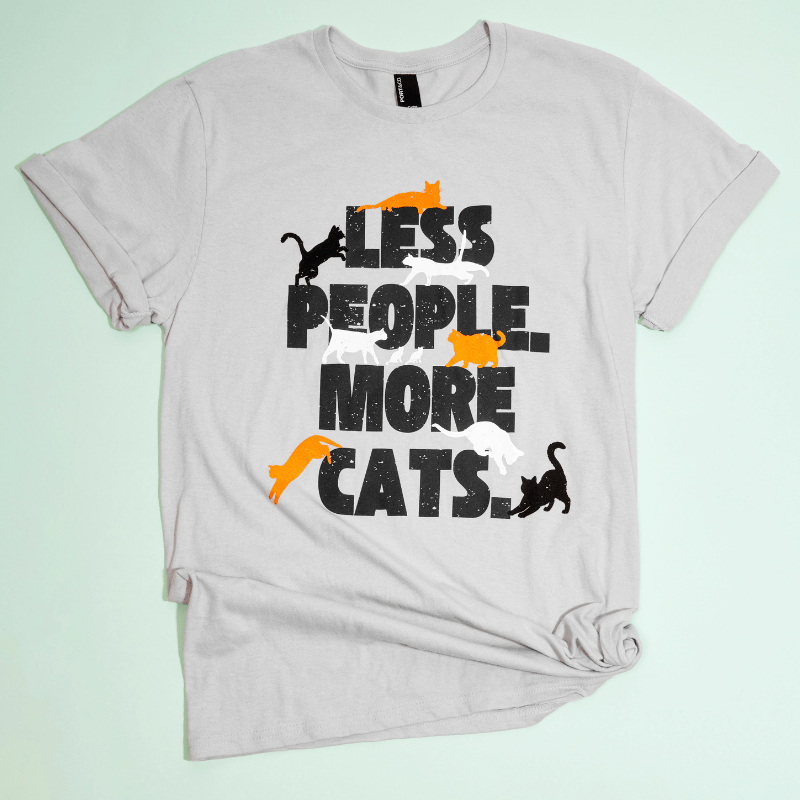 Less People, More Cats Tee