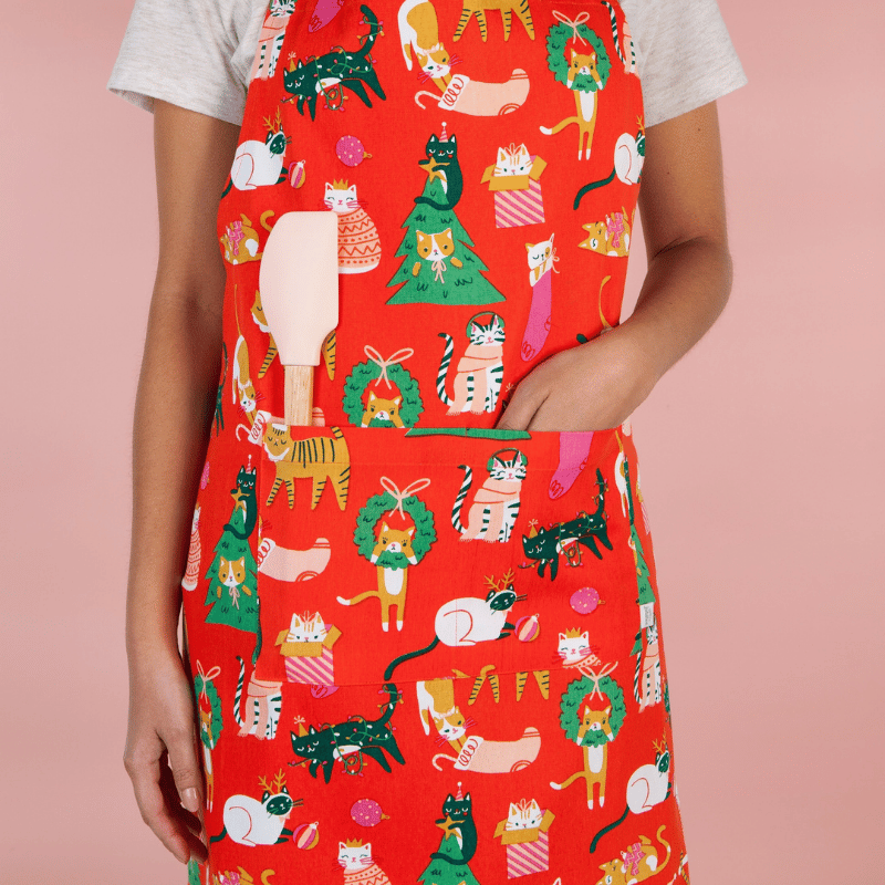 Let It Meow Christmas Apron