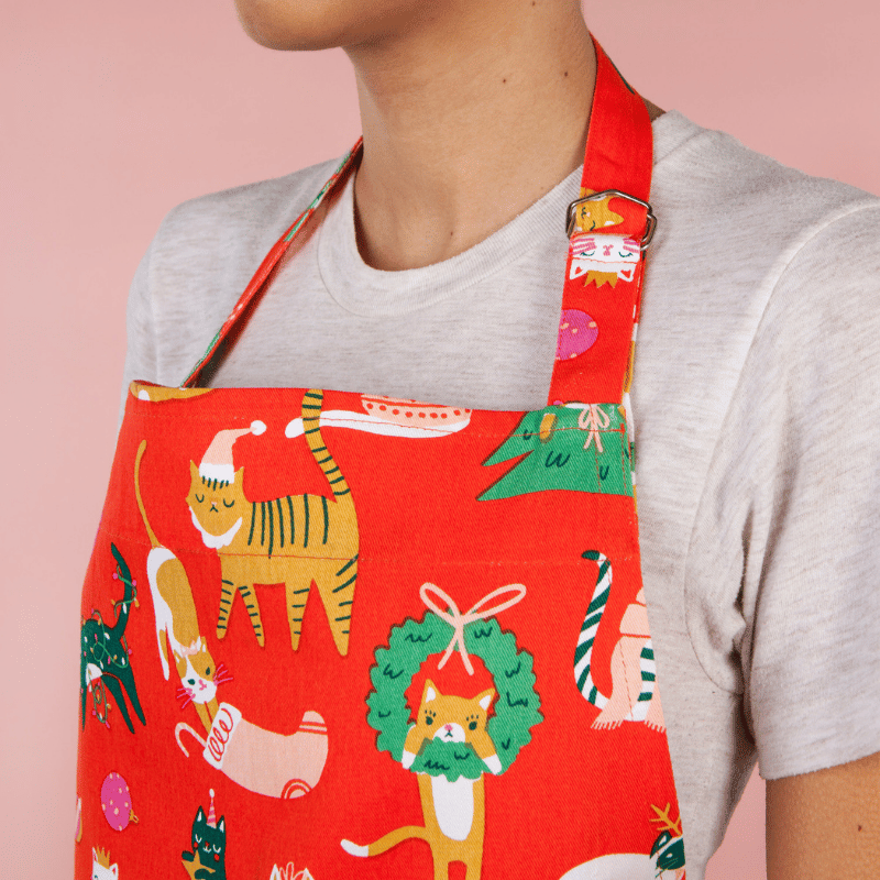 Let It Meow Christmas Apron