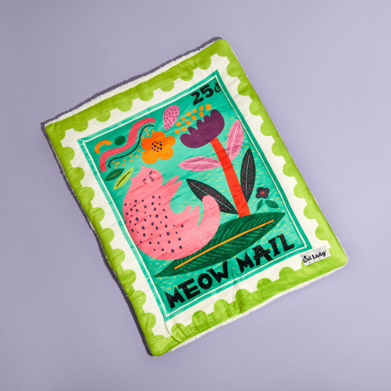 Meow Mail Stamp Cat Mat