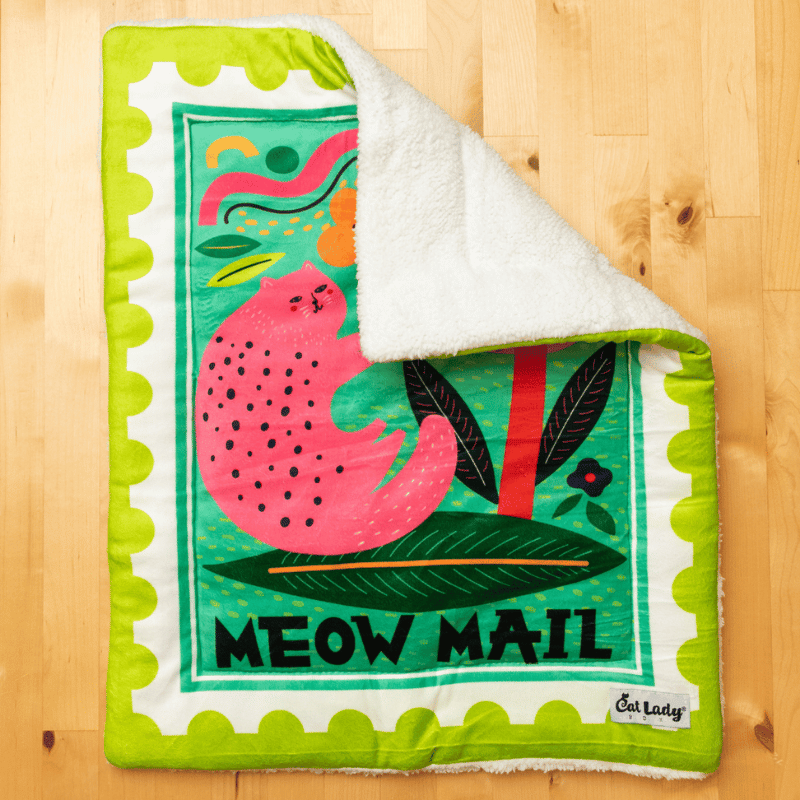 Meow Mail Stamp Cat Mat