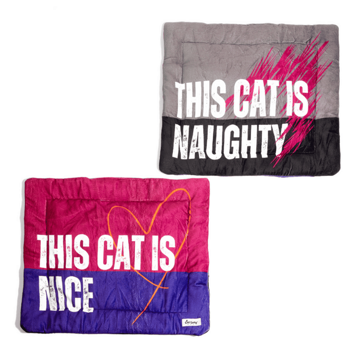 Naughty or Nice Reversible Cat Mat