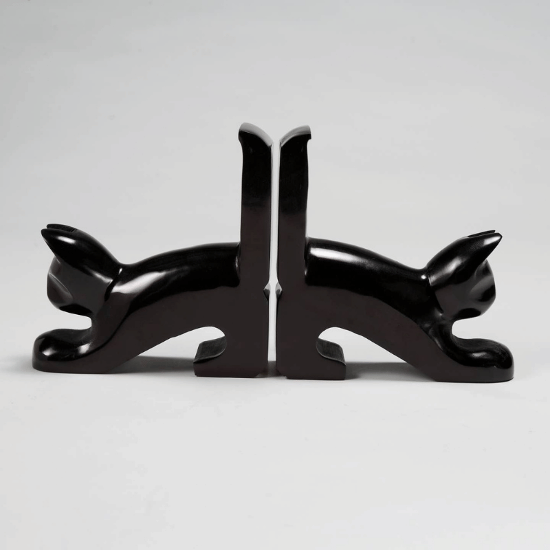 Playful Cat Bookends