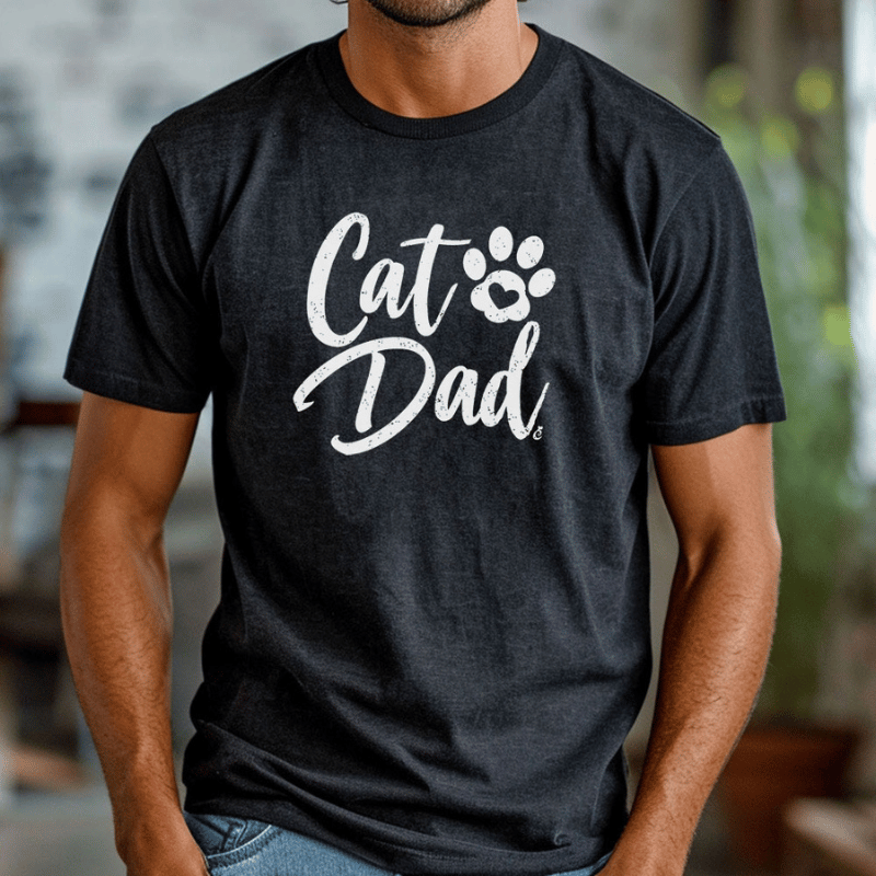 Cat Dad Paw Shirt