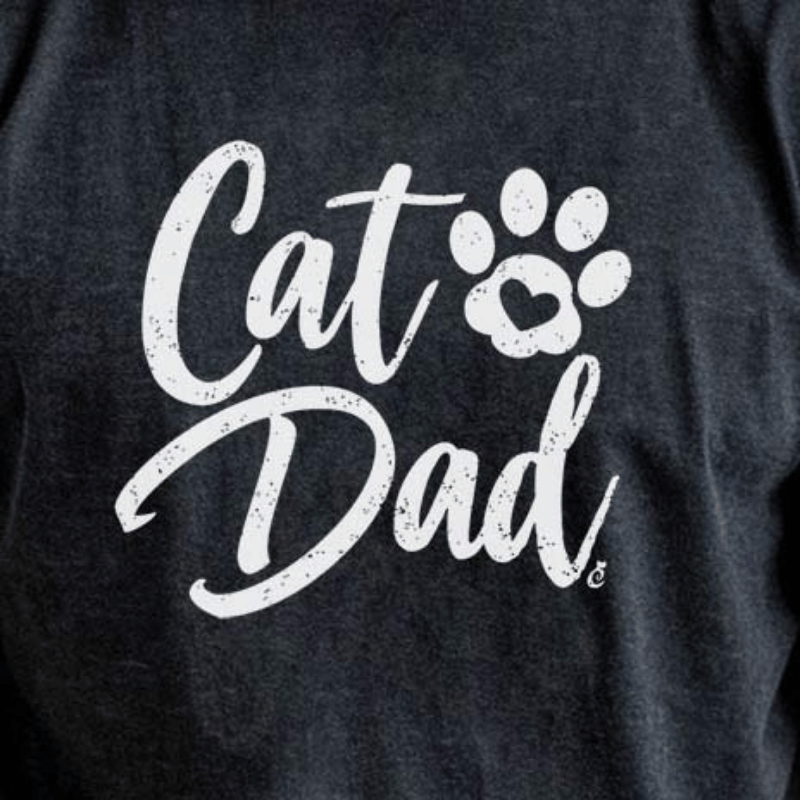 Cat Dad Paw Shirt