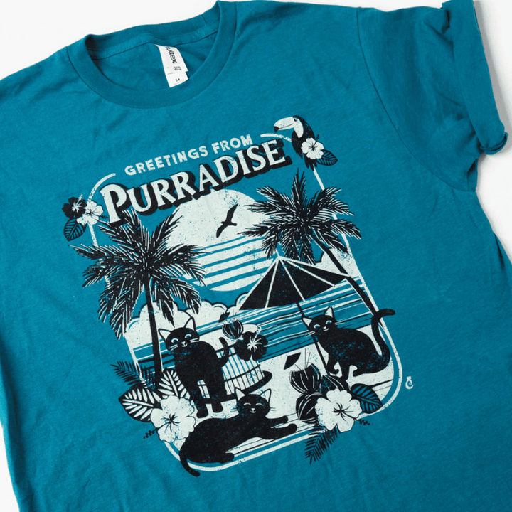 Greetings from Purradise Tee