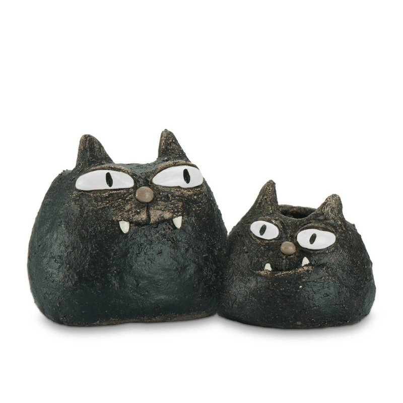 Spooky and Fang Cat Blobhouse Planters