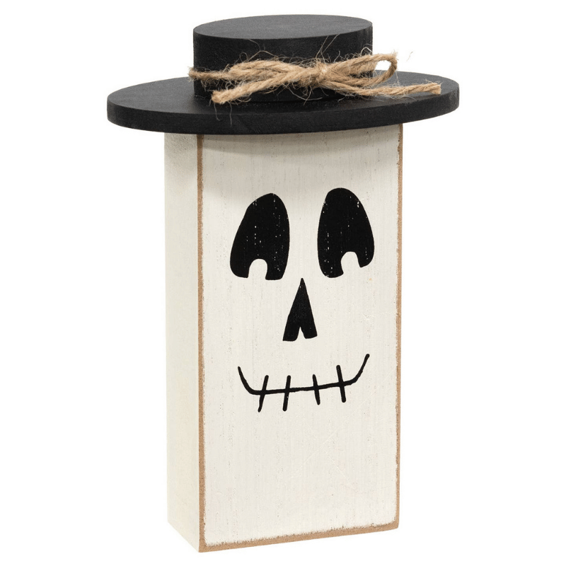 3/Set - Wooden Primitive Halloween Friend Block Sitters