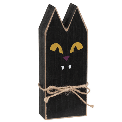 3/Set - Wooden Primitive Halloween Friend Block Sitters