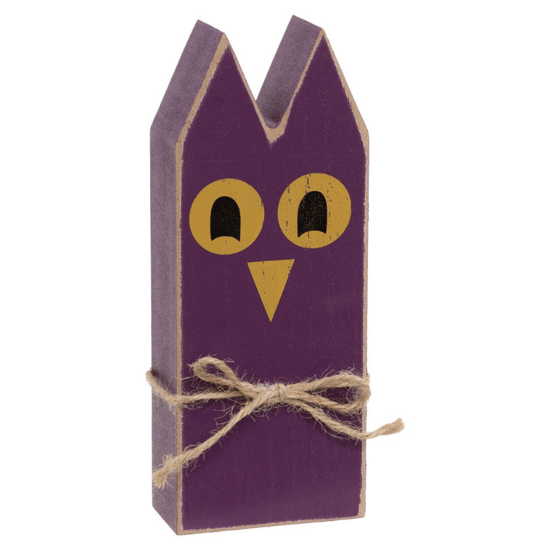 3/Set - Wooden Primitive Halloween Friend Block Sitters