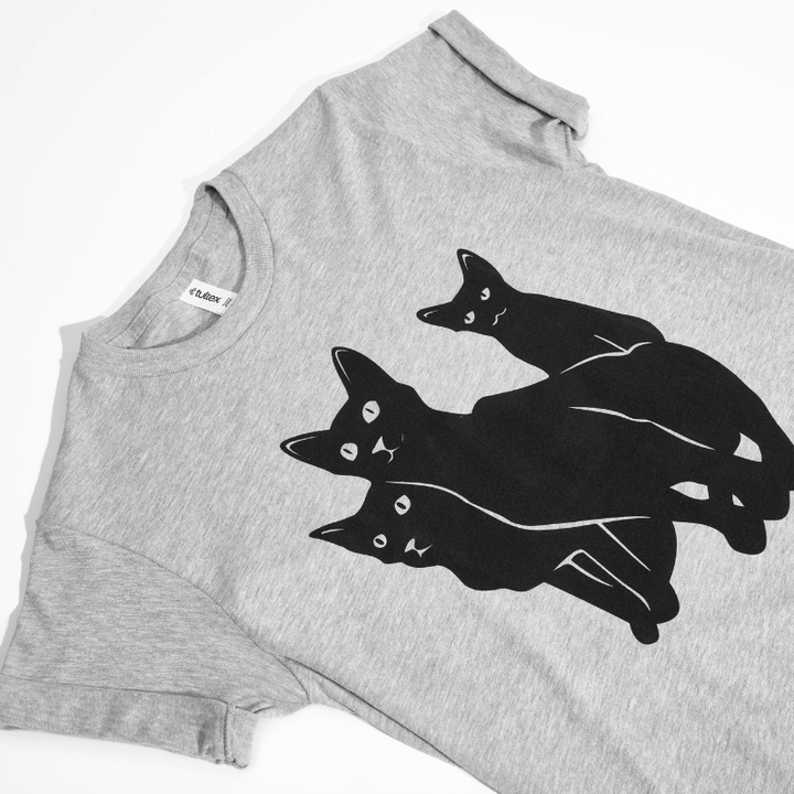 Black Cat Trio Tee