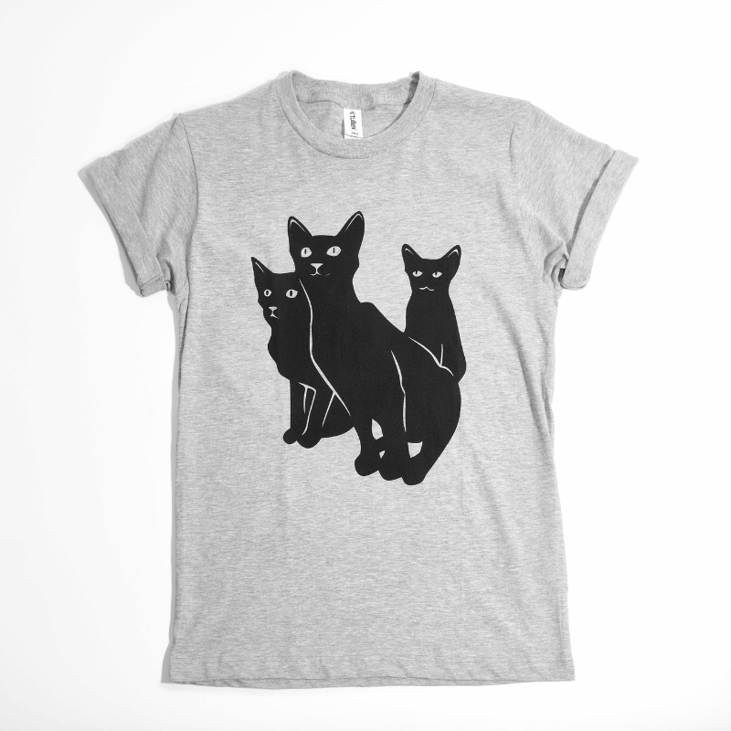 Black Cat Trio Tee