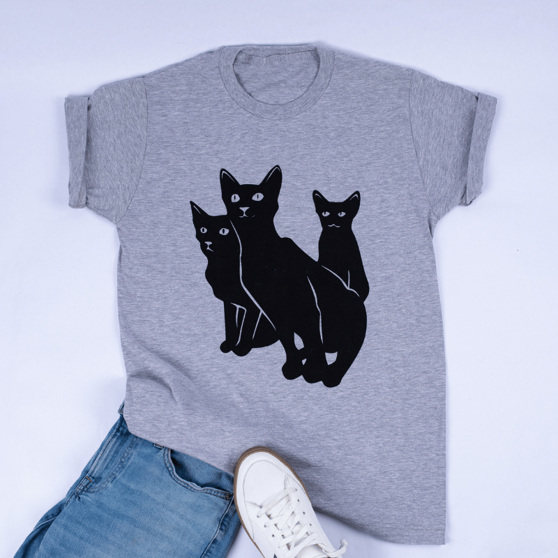 Black Cat Trio Tee