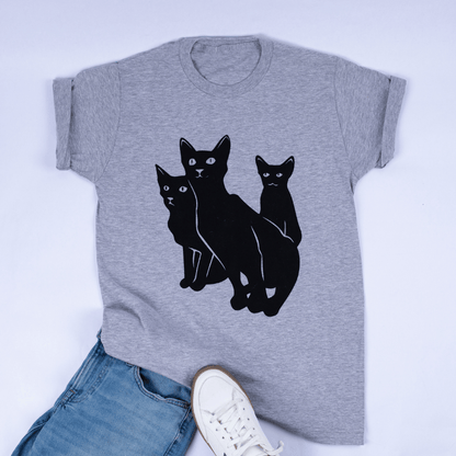 Black Cat Trio Tee