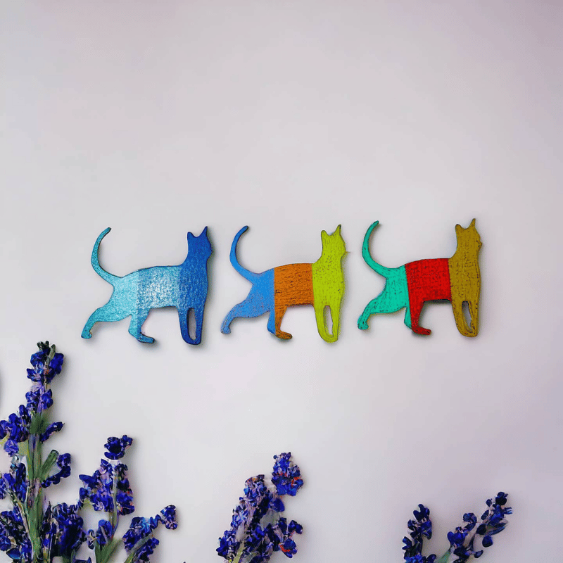 Cat Metal Magnets