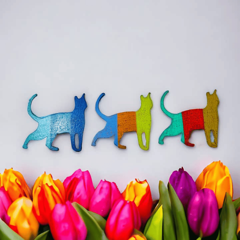 Cat Metal Magnets