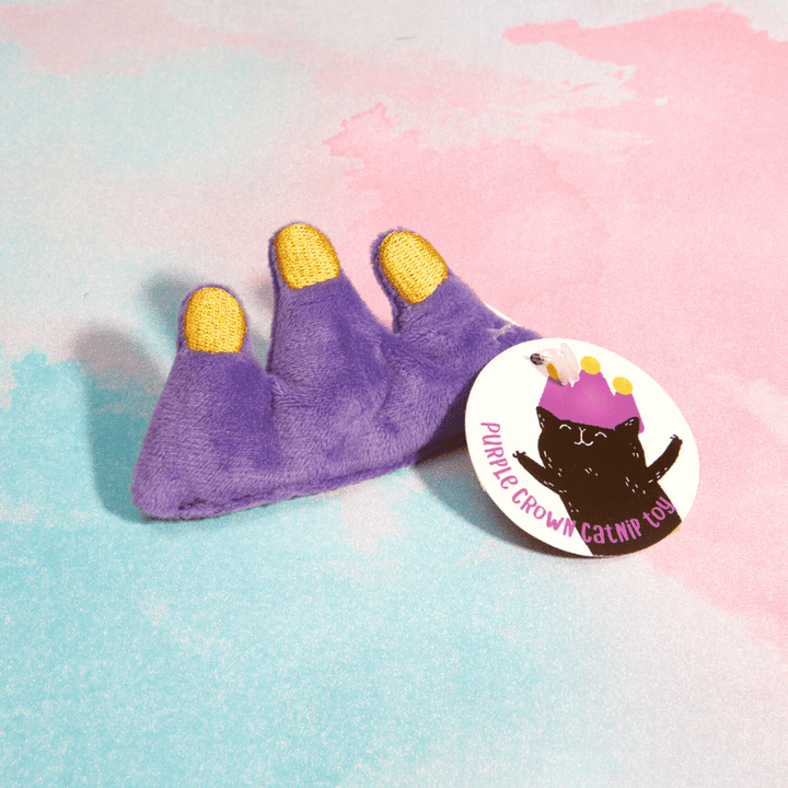 Purple Crown Catnip Toy
