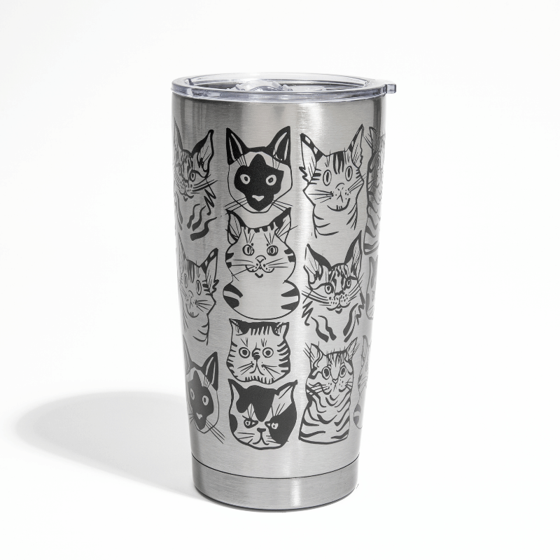 Cat Collage Tumbler