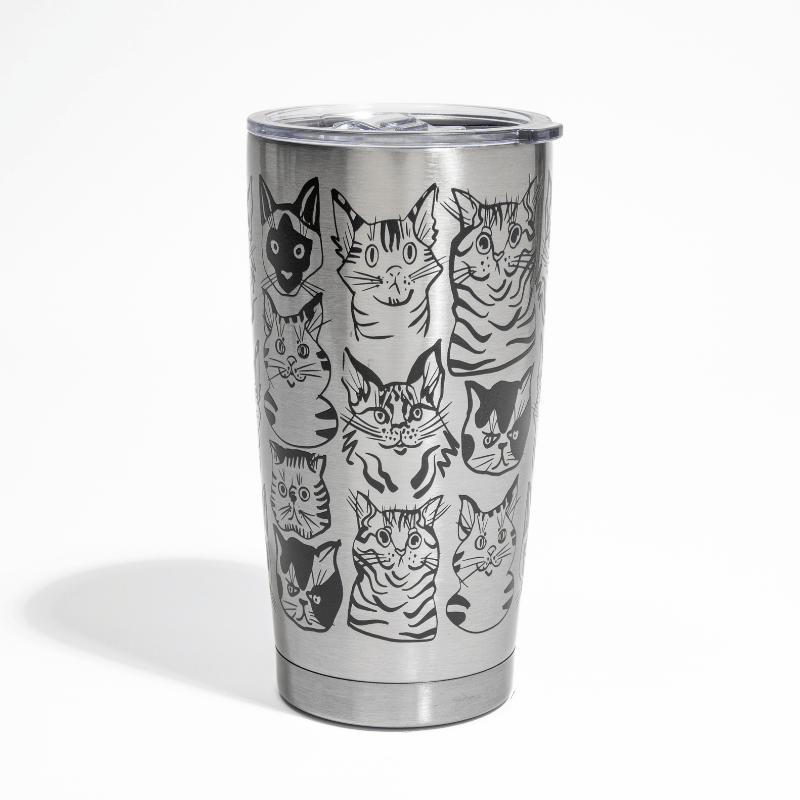 Cat Collage Tumbler
