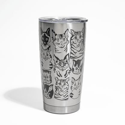 Cat Collage Tumbler