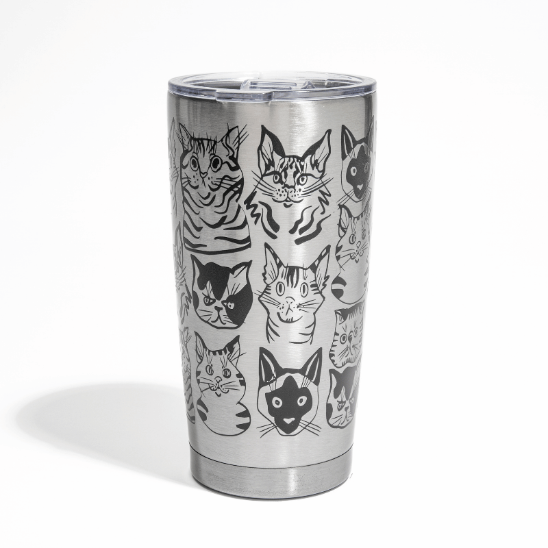Cat Collage Tumbler