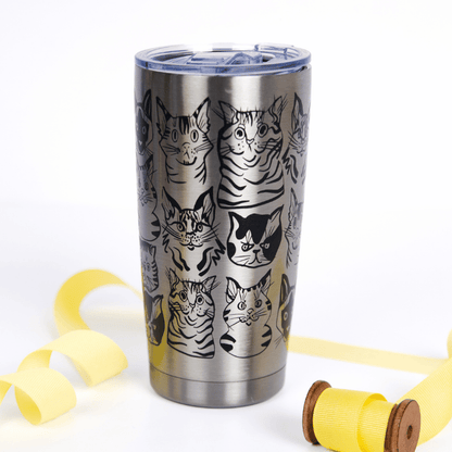 Cat Collage Tumbler
