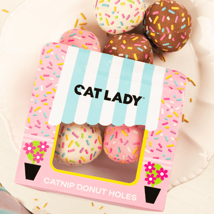 1/2 DOZEN CATNIP DONUT HOLES