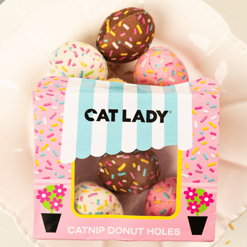 1/2 DOZEN CATNIP DONUT HOLES