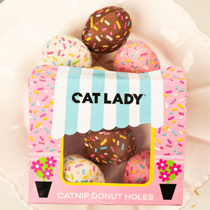 1/2 DOZEN CATNIP DONUT HOLES
