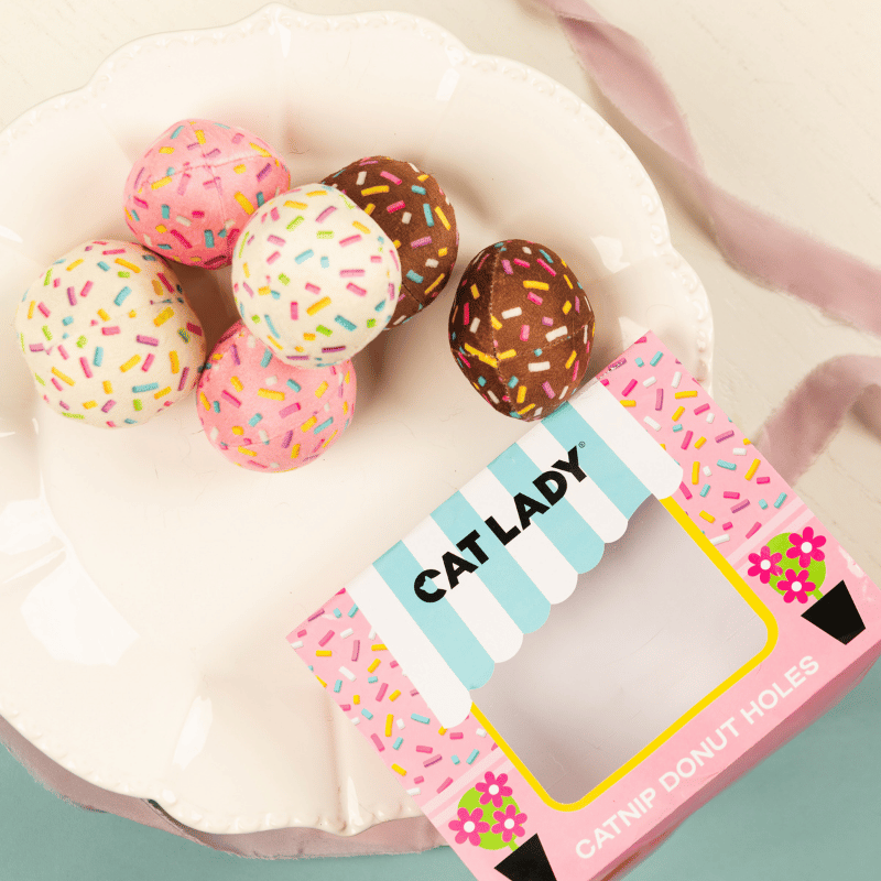 1/2 DOZEN CATNIP DONUT HOLES