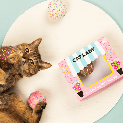 1/2 DOZEN CATNIP DONUT HOLES