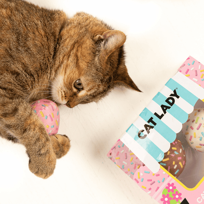 1/2 DOZEN CATNIP DONUT HOLES