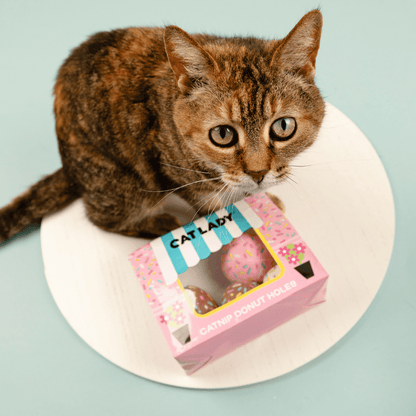 1/2 DOZEN CATNIP DONUT HOLES