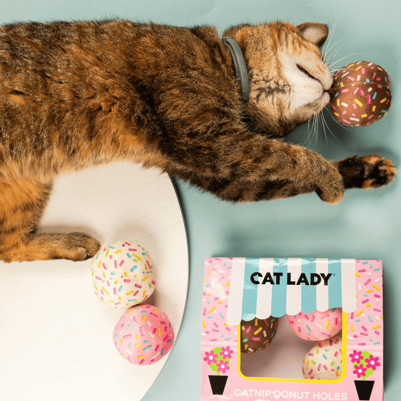 1/2 DOZEN CATNIP DONUT HOLES