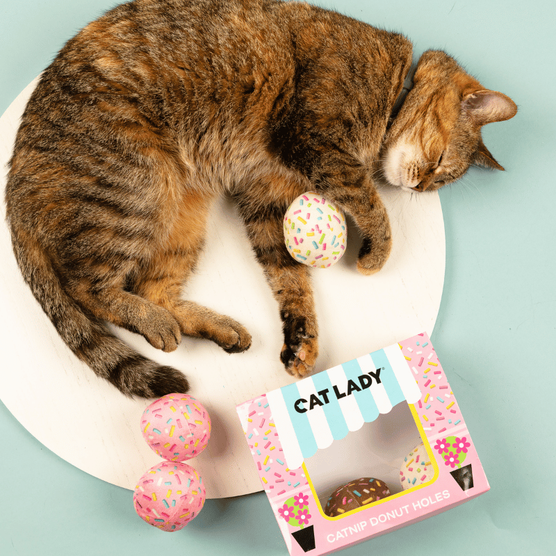 1/2 DOZEN CATNIP DONUT HOLES