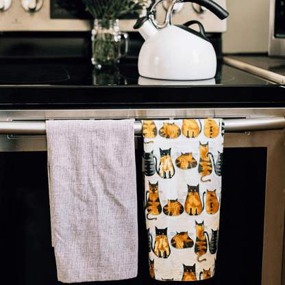 Cats About It Tea Towel