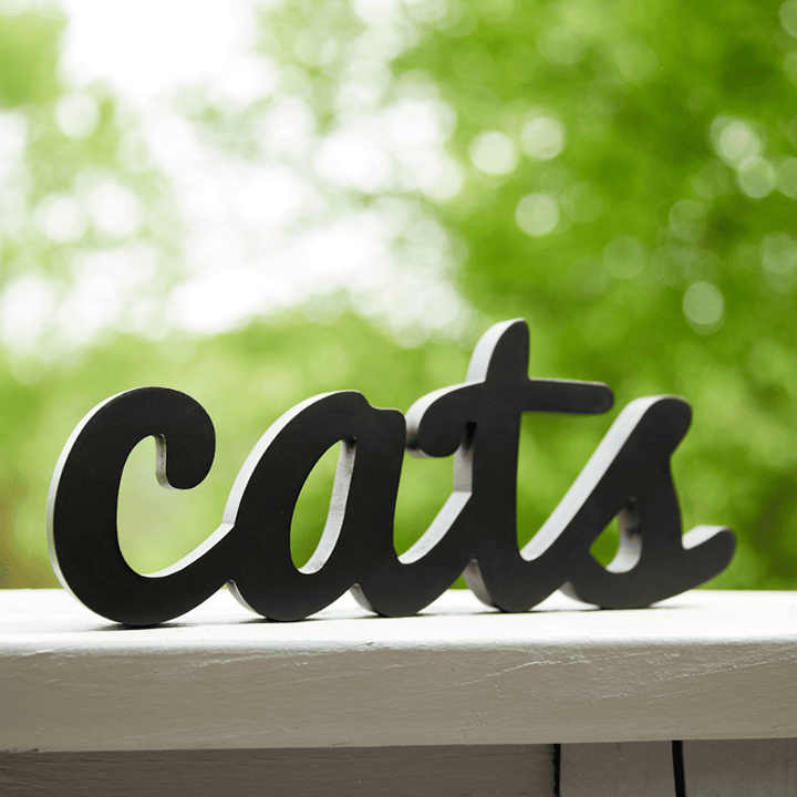 Cats Word Sign